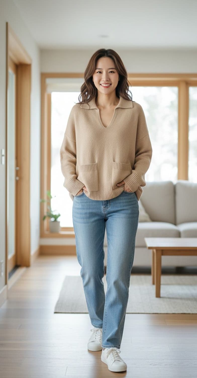 77/88.COS 브이넥 박스니트 상품이미지8