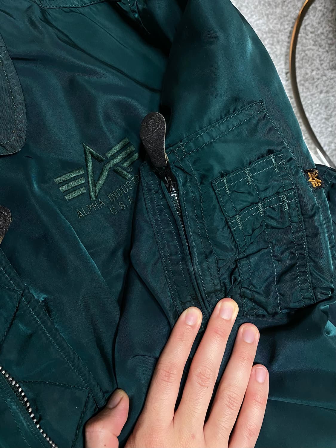 알파인더스트리 cwu 레어 90s 빈티지 ma-1 항공점퍼 항공자켓 항공 상품이미지2