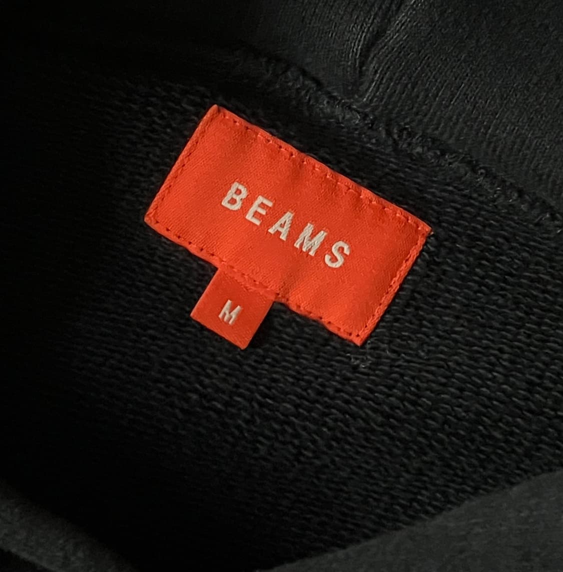 Heavy weight navy loose cotton hoodie 상품이미지3