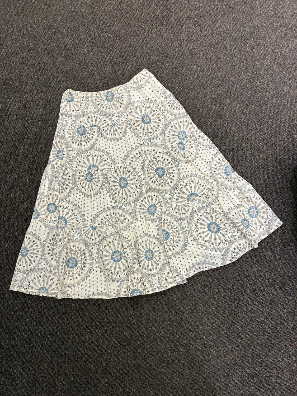 OS)Japanese vintage 여성 플로럴 에스닉 패턴 롱스커트 상품이미지6