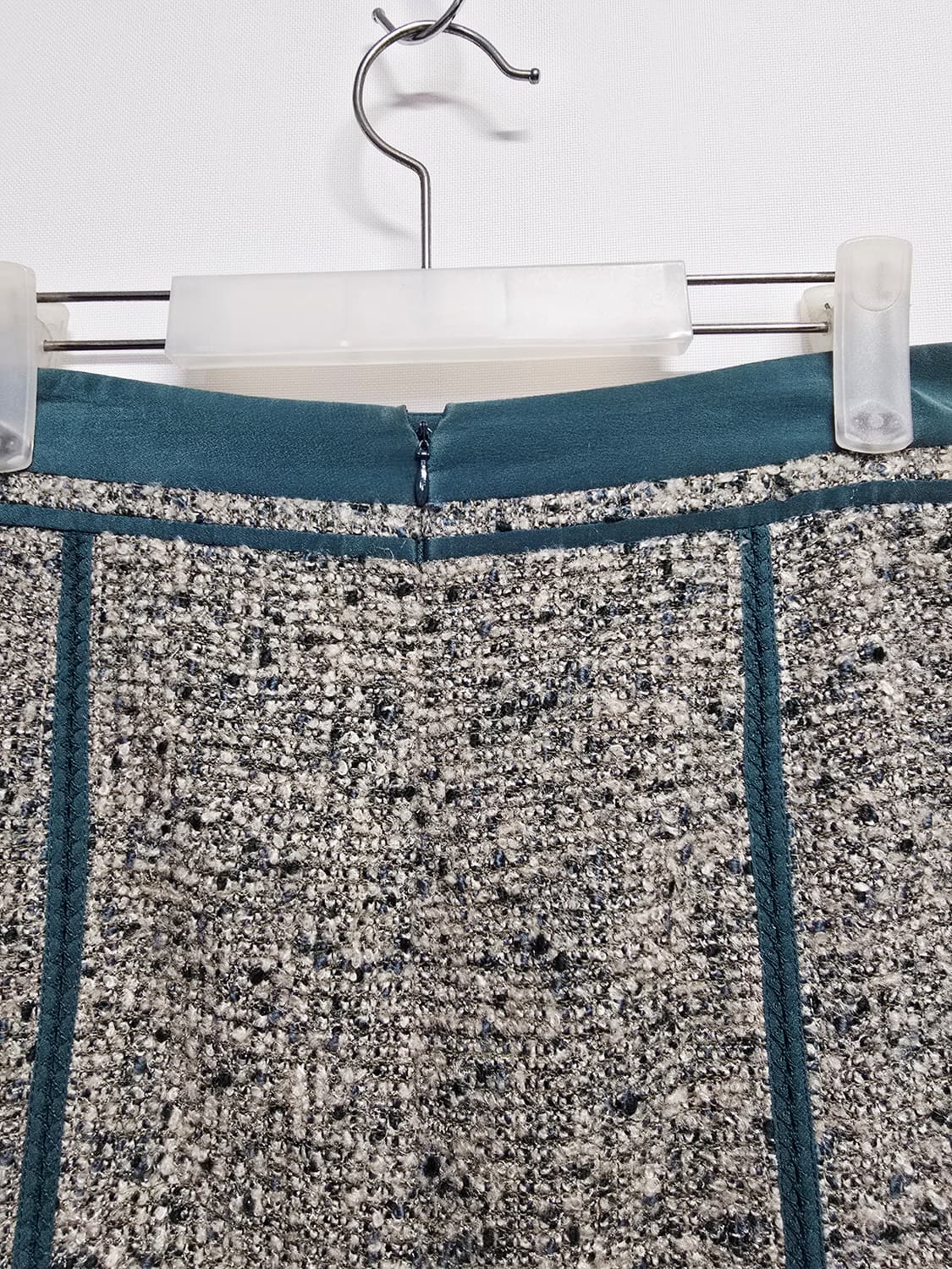 마인 트위드스커트 청록색 포인트 상품이미지5