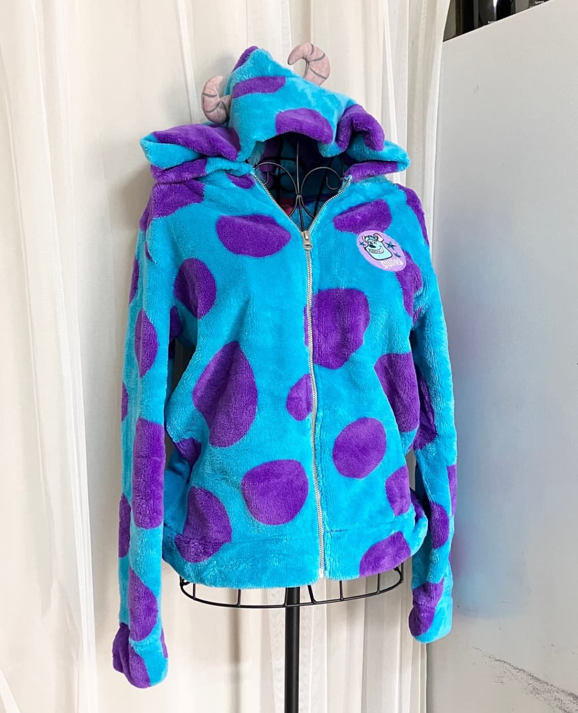 디즈니 후리스 설리번 후드집업 갸루 펑크 와투케 일본빈티지  상품이미지1