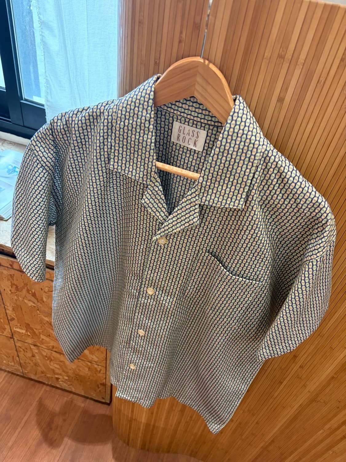 90s GLASS ROCK Pattern Shirt 상품이미지4