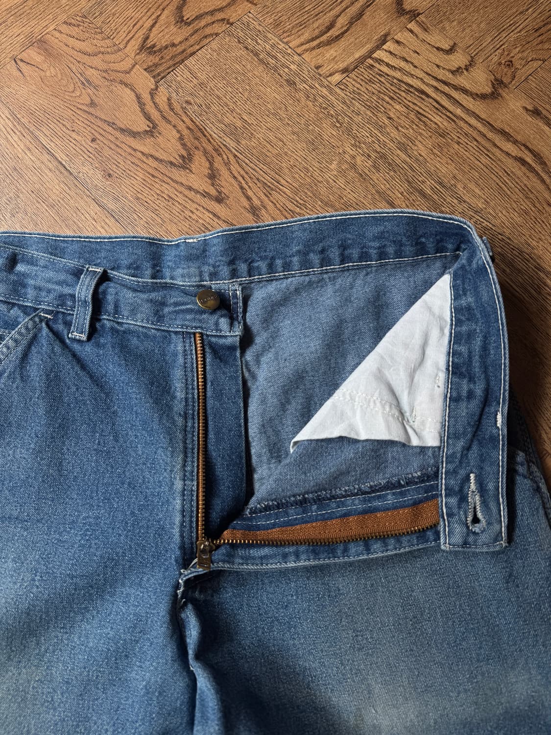 [30]칼하트 USA 빈티지 워싱 싱글니 카펜터 워크 데님 팬츠 상품이미지4