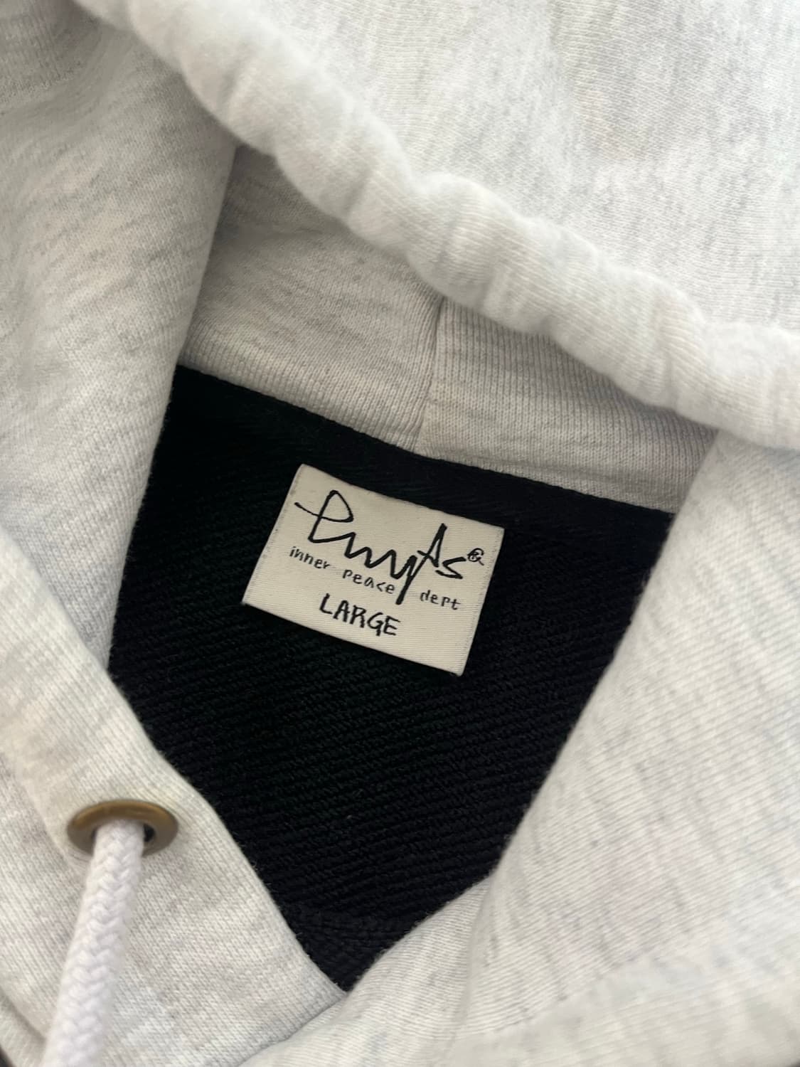 피지컬 디파트먼트 후드티 블랙 투톤 L사이즈 상품이미지2