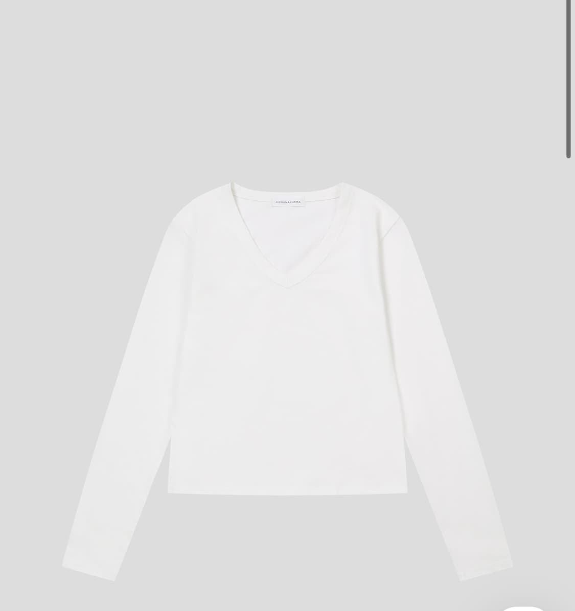 ANGLE LONG SLEEVE TEE WHITE  상품이미지1