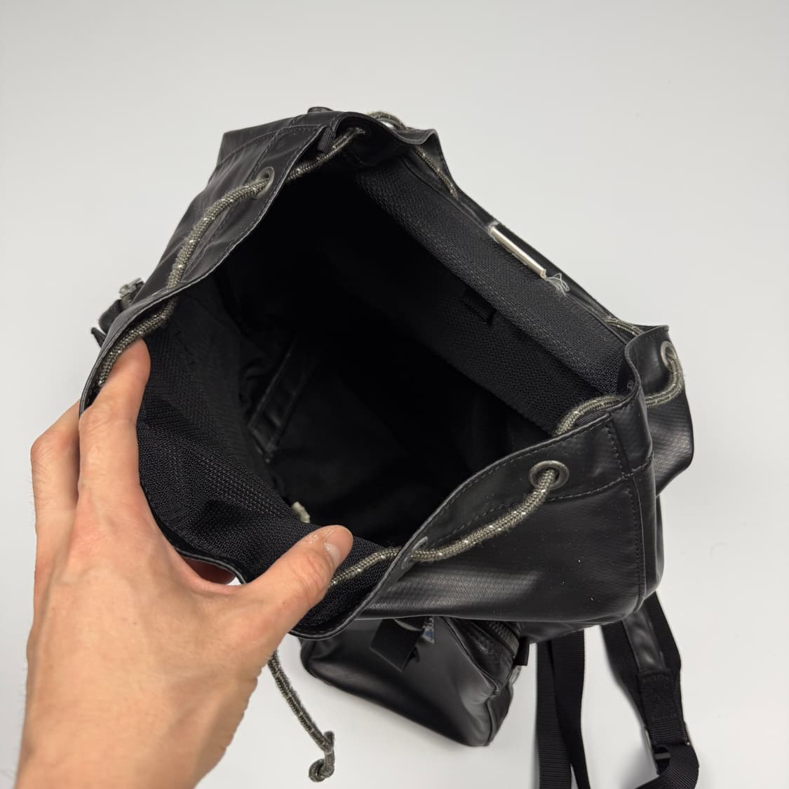 요시다포터 러기지라벨 뉴라이너 럭색 백팩 블랙 상품이미지8