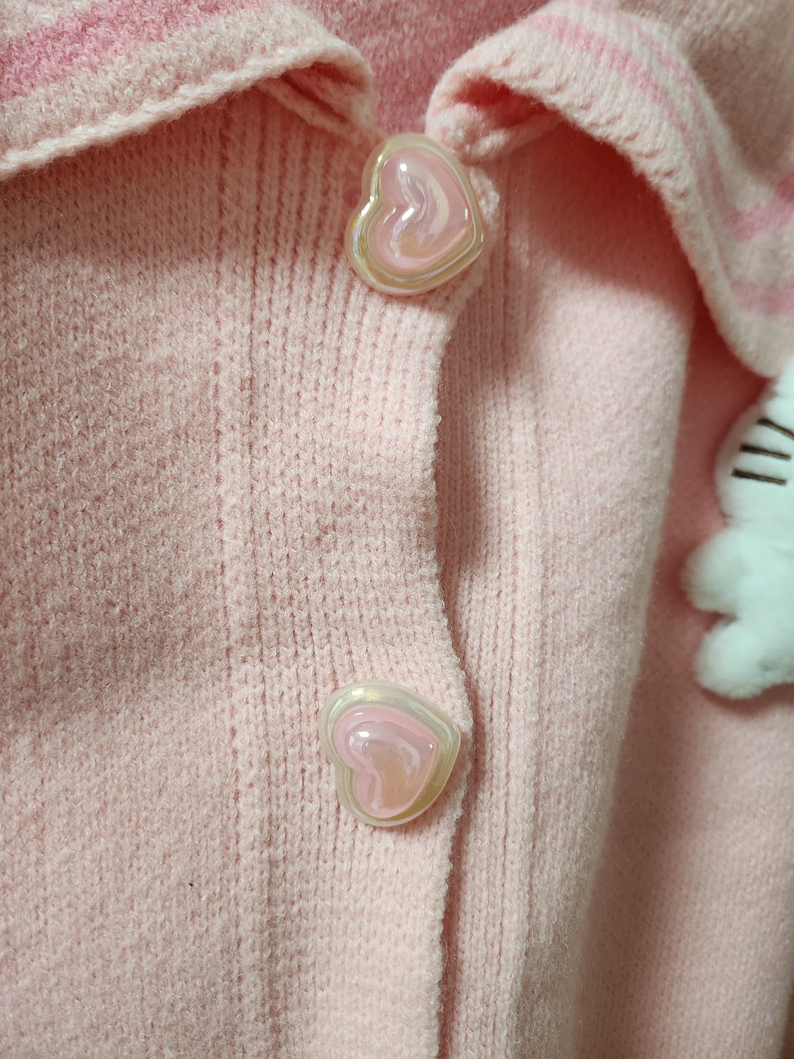 헬로키티 핑크 진주 세일러 가디건 상품이미지6