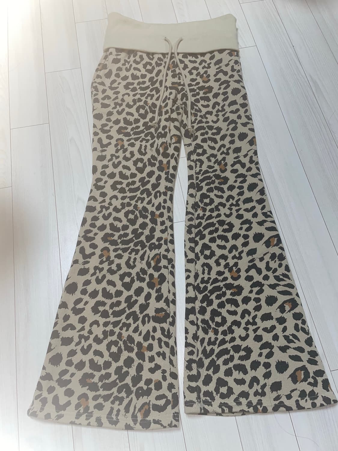 갸루 호피 딱붙츄리닝 상품이미지1