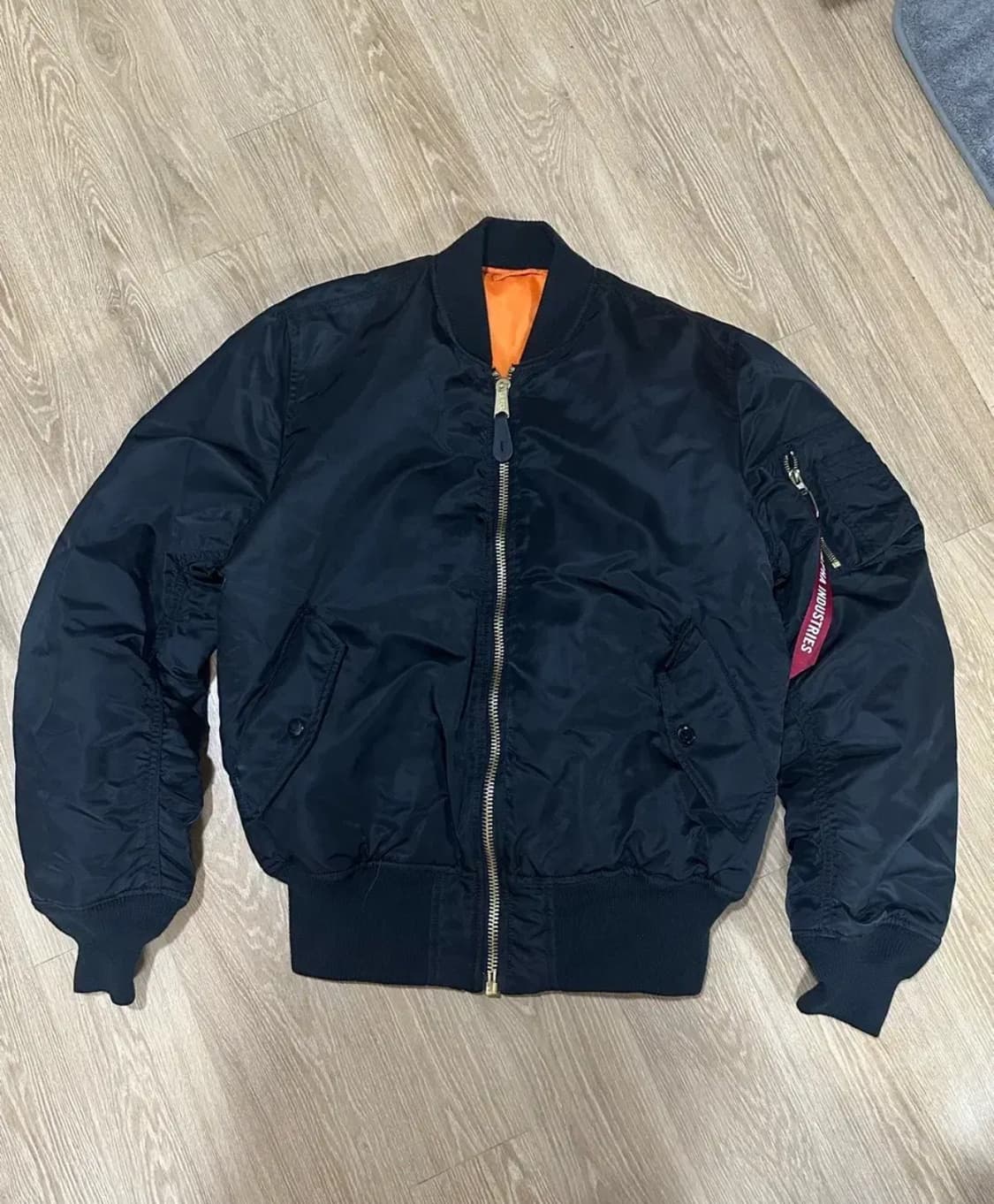 알파인더스트리 ma-1 블랙 자켓 M 상품이미지1