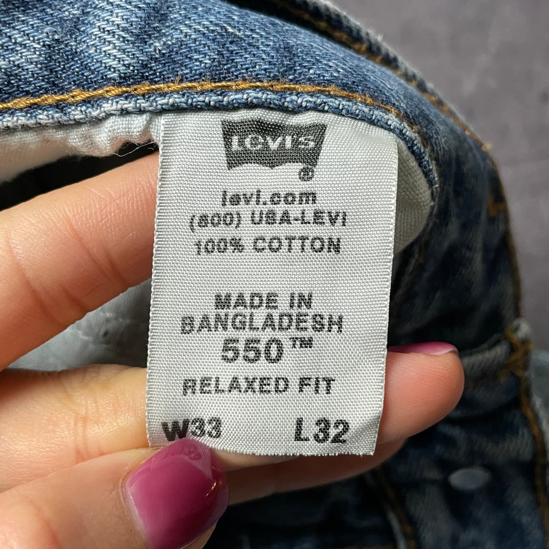 LEVI'S 00s 리바이스550 테이퍼드핏 데님 팬츠 A00595 상품이미지10