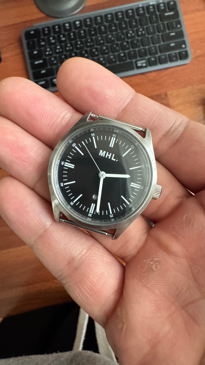 MHL 나토밴드 손목시계 블랙 다이얼 마가렛 호웰 상품이미지3