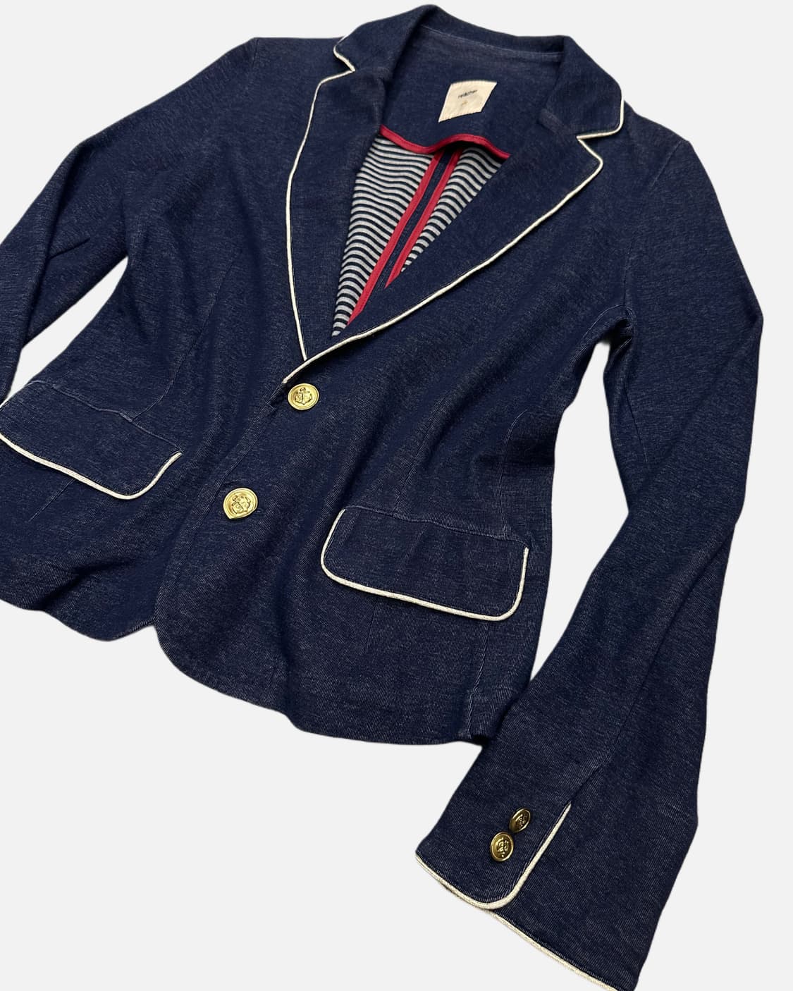 navy button sweat blazer 상품이미지2