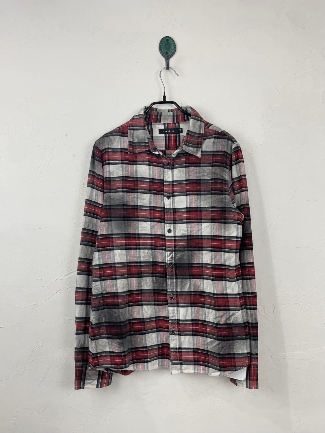 CIVARIZE 블랙 워싱 체크 셔츠 상품이미지1