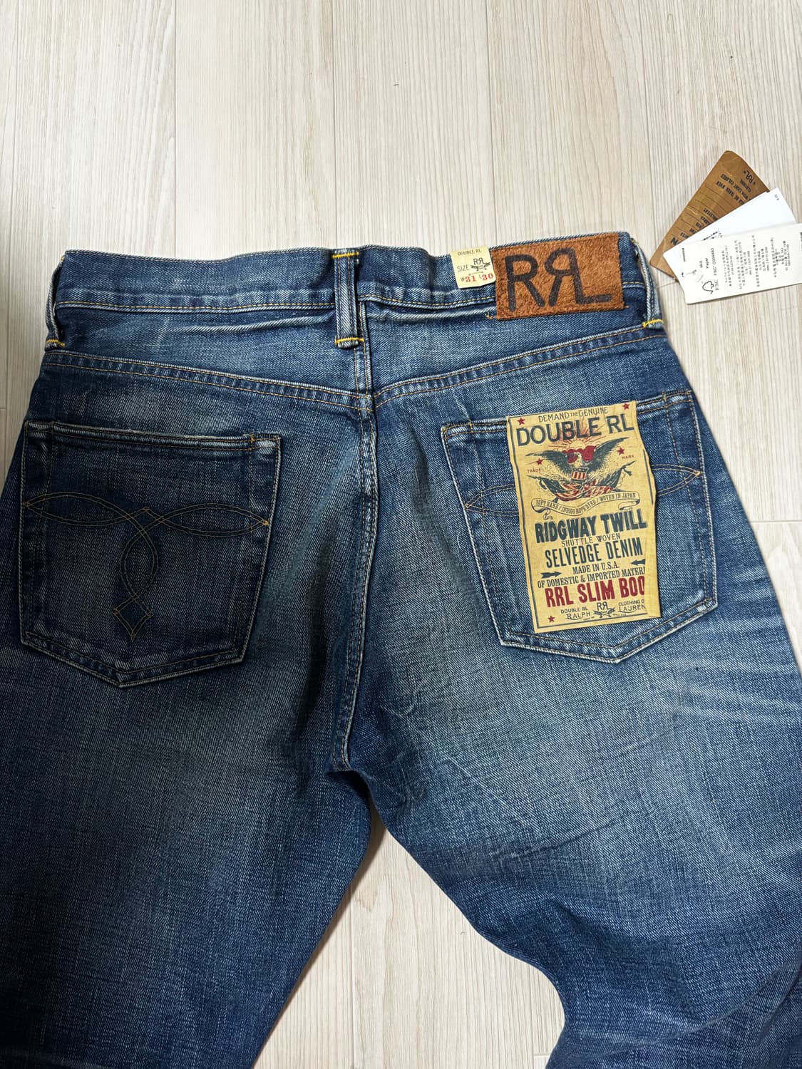 RRL 더블알엘 슬림부츠 팬츠 31/30 새제품 상품이미지6