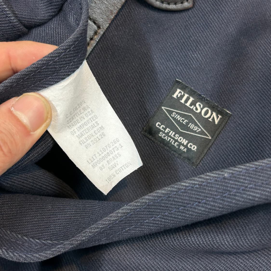 필슨 토트백 가방 네이비 FILSON TWILL TOTE BAG 상품이미지3