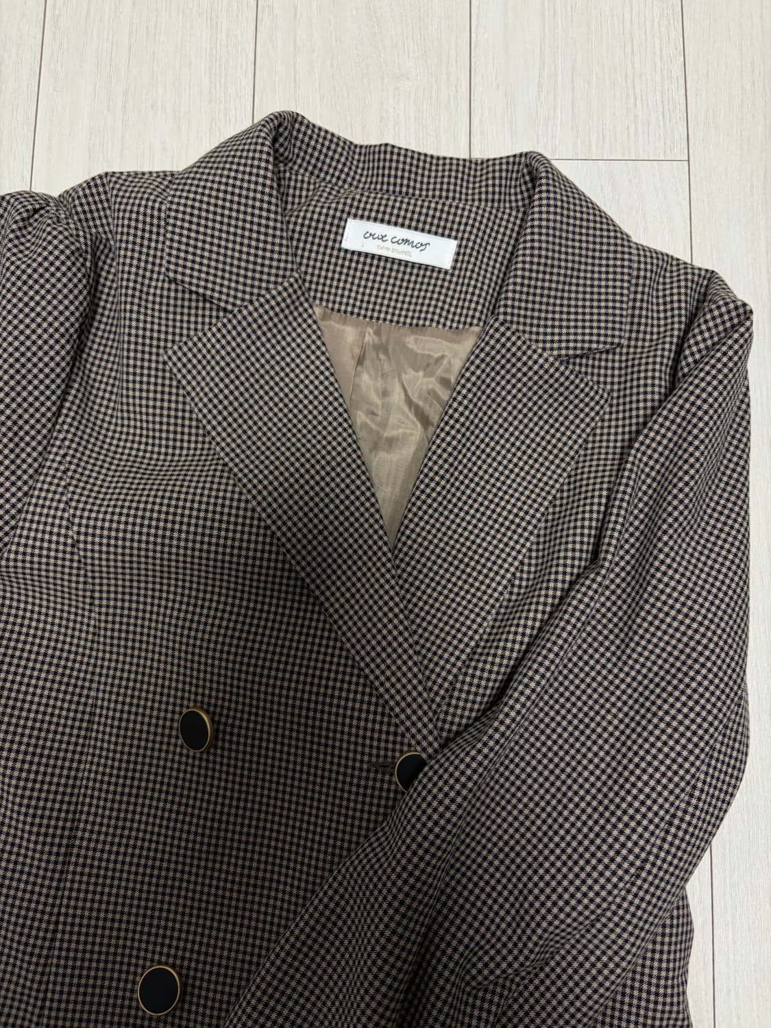 아워코모스 체크 자켓 원피스  상품이미지5