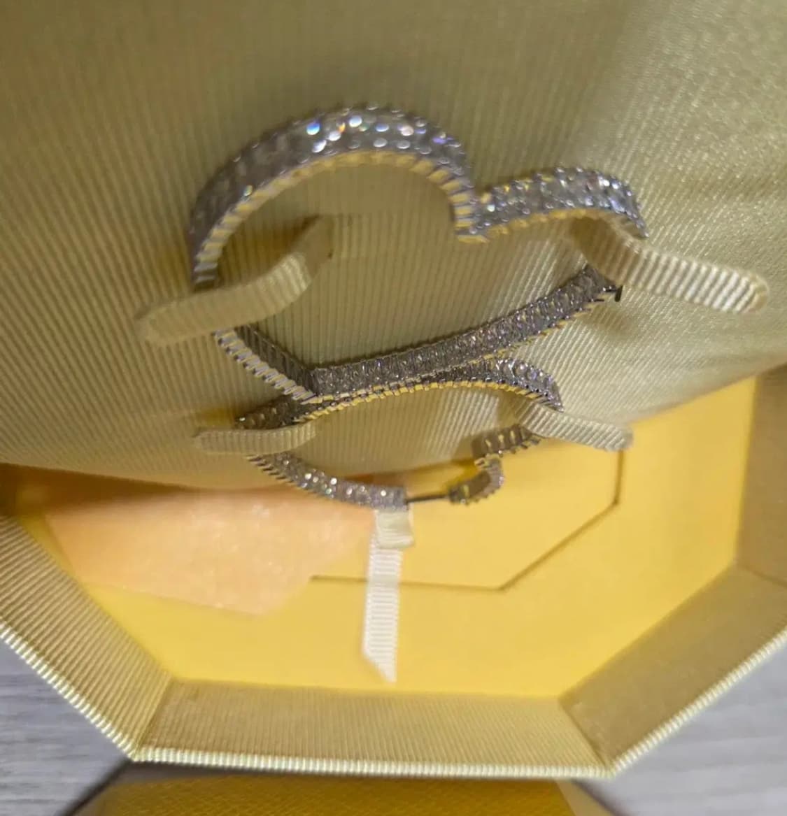 정가48만~새제품)스와로브스키 바게트컷 하트 귀걸이 정품 상품이미지7