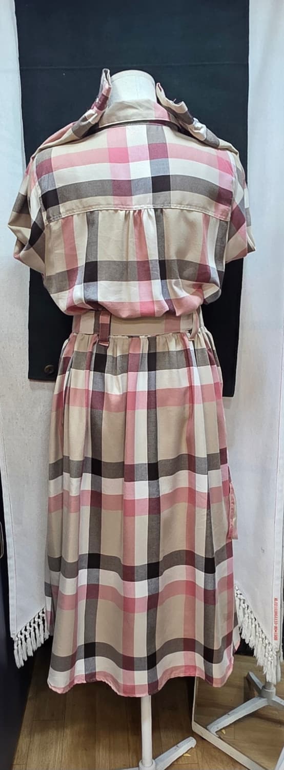 일본 봄체크원피스 상품이미지3