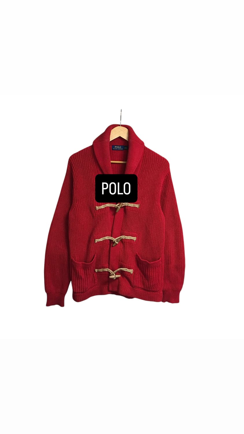 폴로 신형라인 토글 숄 칼라 가디건 상품이미지1