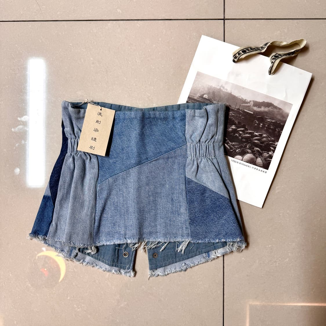 캐피탈 데님 패치워크 코르셋 상품이미지2