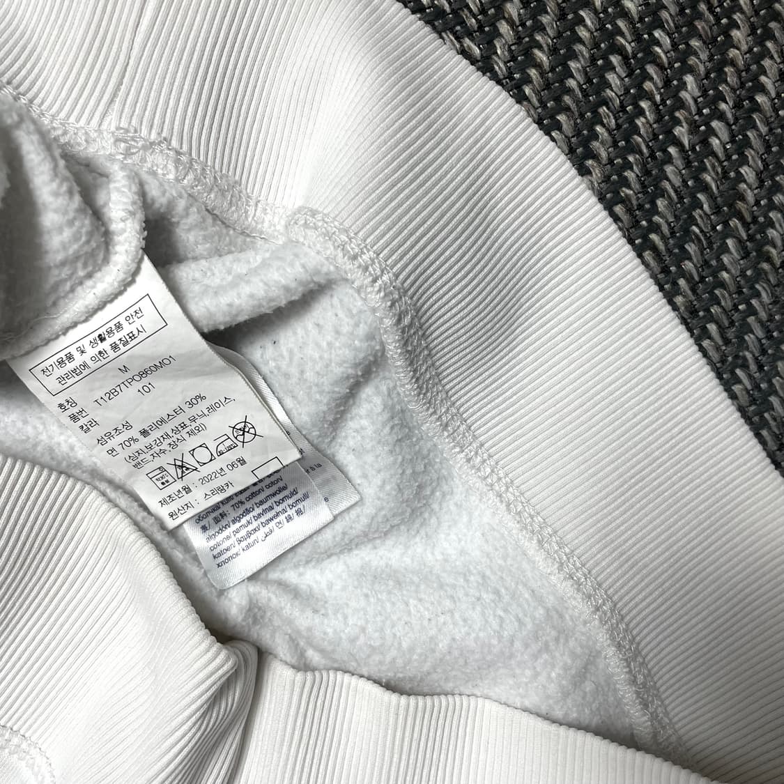 타미힐피거 스펠아웃 빅로고 화이트 맨투맨o 5345 상품이미지4