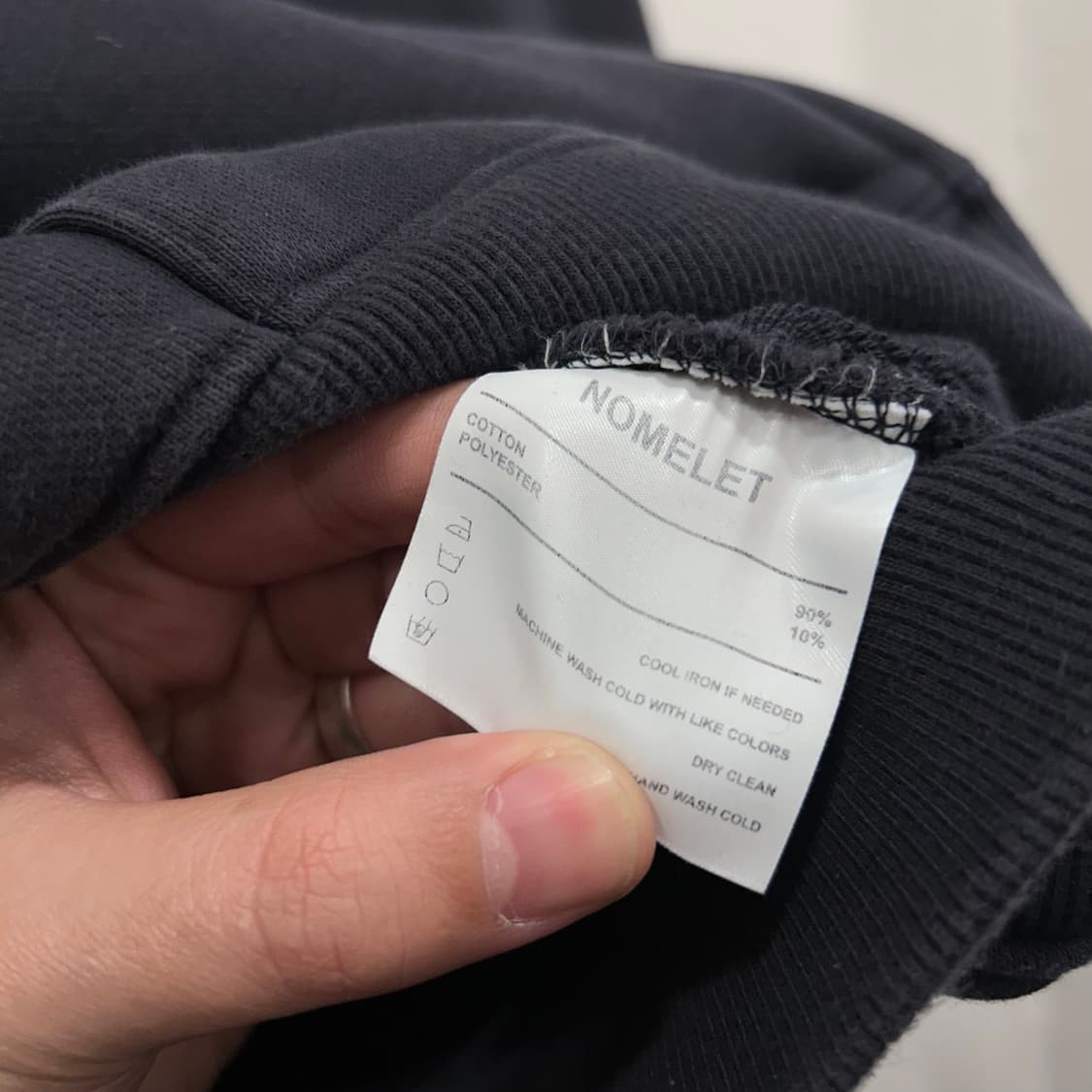 노멜렛 논스트링 헤비코튼 크롭 후드집업 상품이미지4