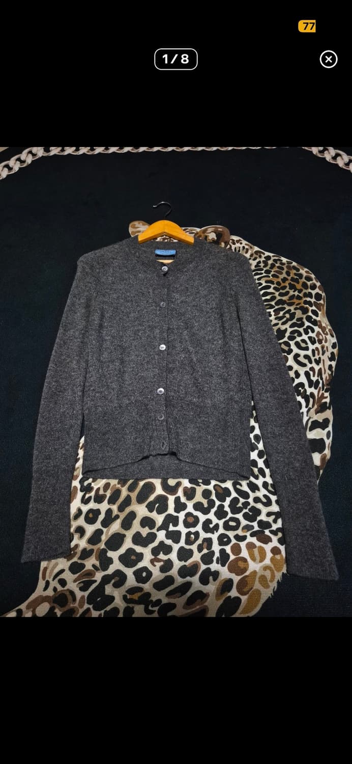 프라다 알파카 라운드넥 가디건 상품이미지3