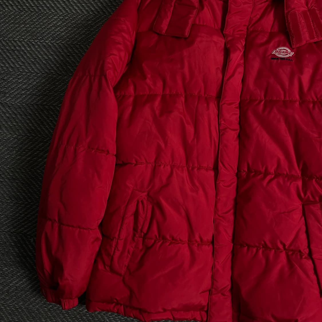 디키즈 USA 오리지날 퀼팅 경량 패딩 레드y 3373 상품이미지4
