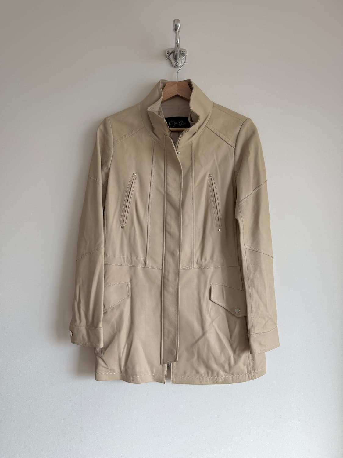 Pre owned 코트레더 자켓(염소가죽) 상품이미지1