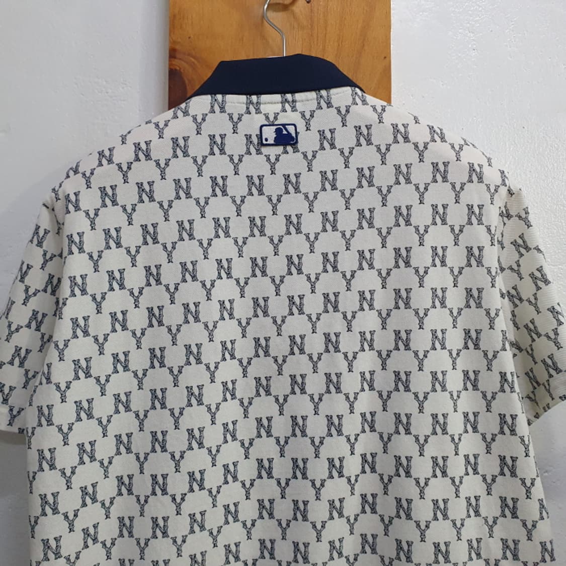 MLB 모노그램 올오버 뉴욕양키스 카라 반팔 티셔츠(95) 상품이미지7