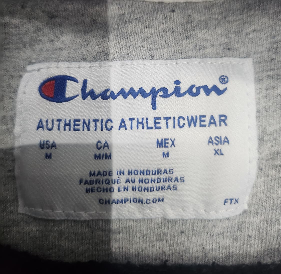 champion 챔피온 블랙 로고 라인 후드티 XL 상품이미지3