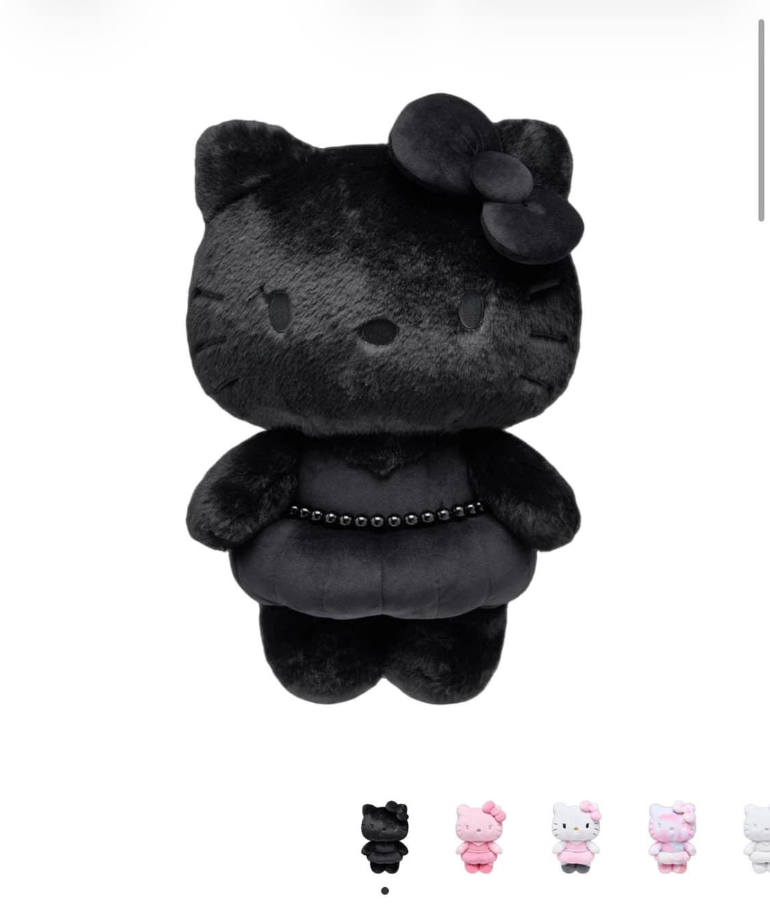 키티 지수 HELLO KITTY x JISOO 40cm 헬로키티인형 블랙 상품이미지1