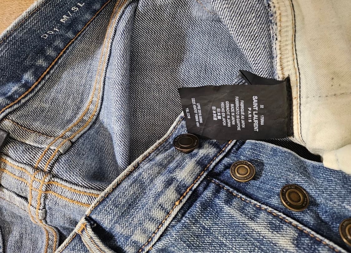 생로랑 데미지 데님 디스진 32 상품이미지3