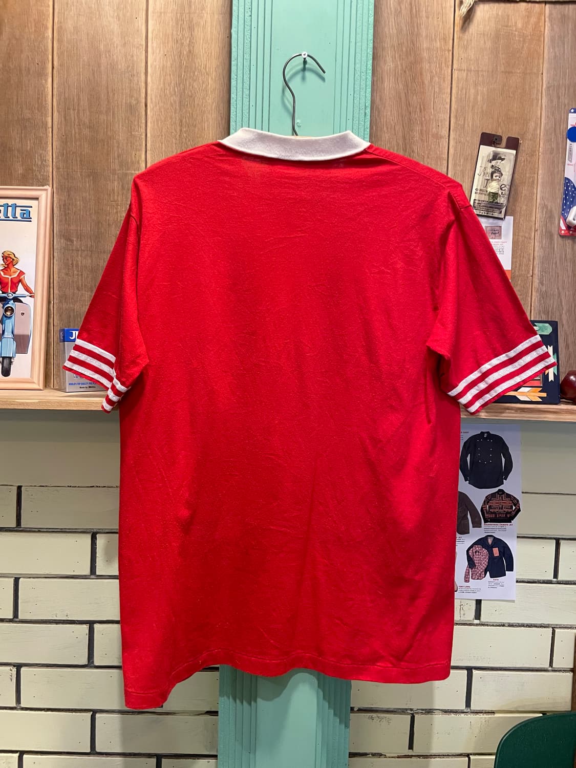 1970-80's Vintage V-Neck Football Tee 상품이미지7