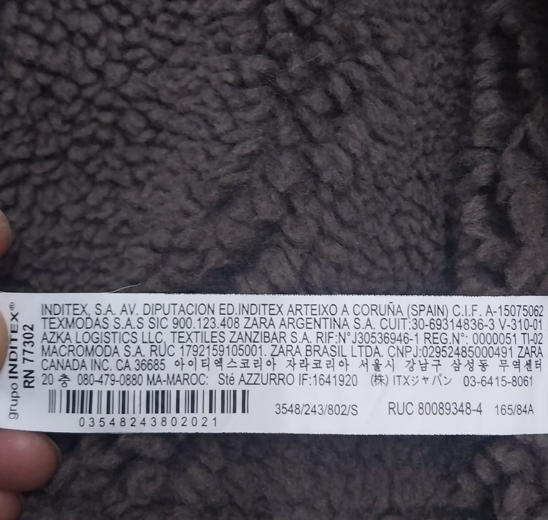 자라 무스탕 자켓 그레이 S(크게나옴) 상품이미지6