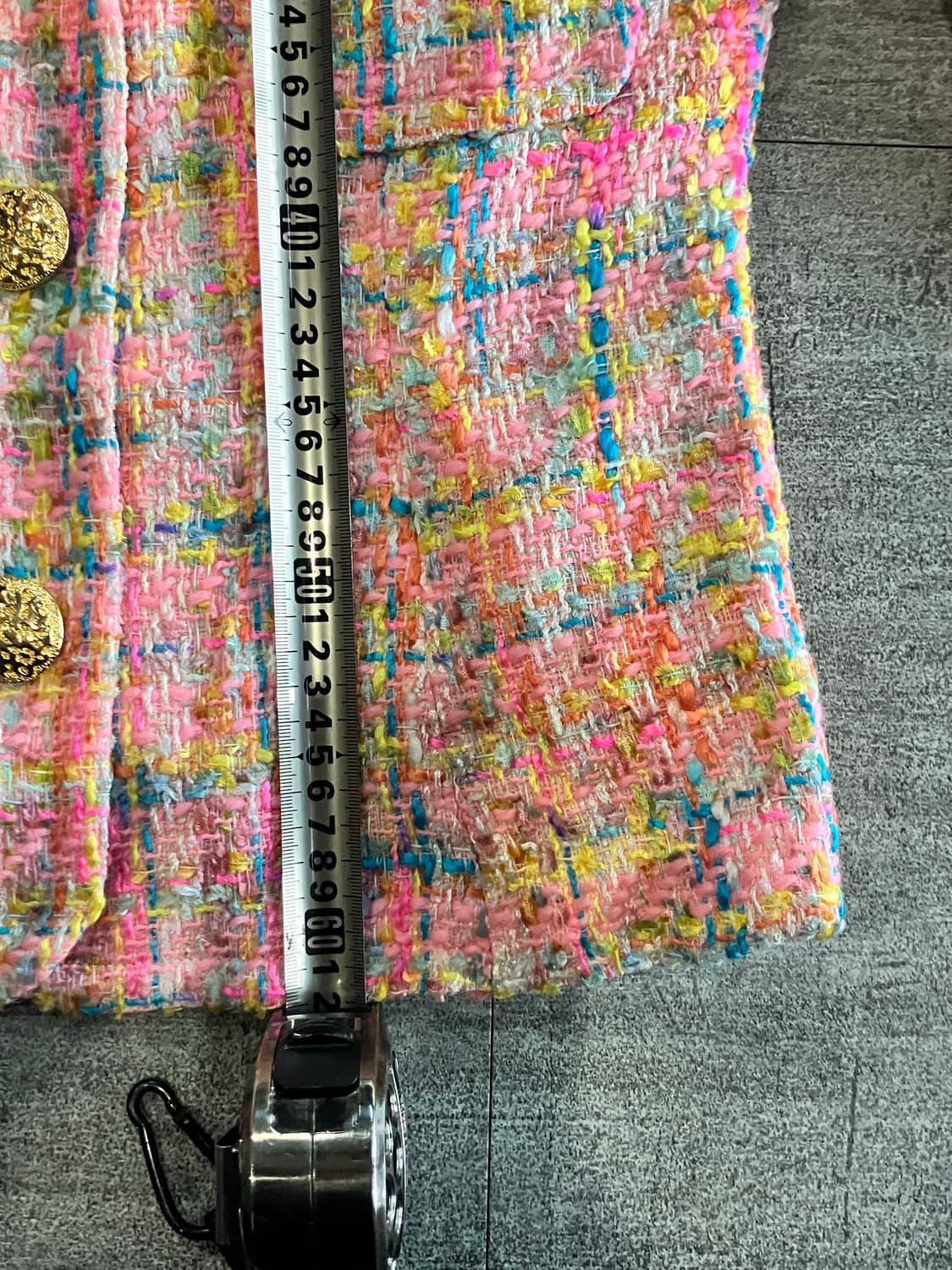 일본빈티지 Musee 달천깔 복고풍 트위드자켓 상품이미지3