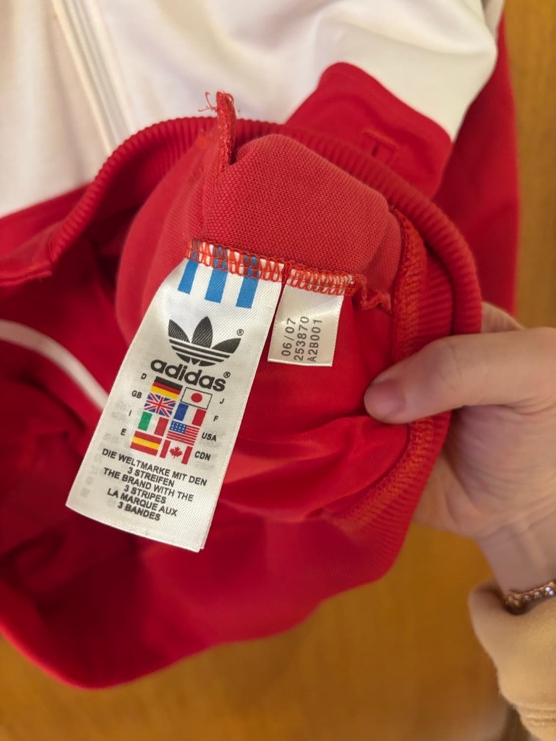 아디다스 페루 축구 국가대표팀 트랙탑 레드 상품이미지4