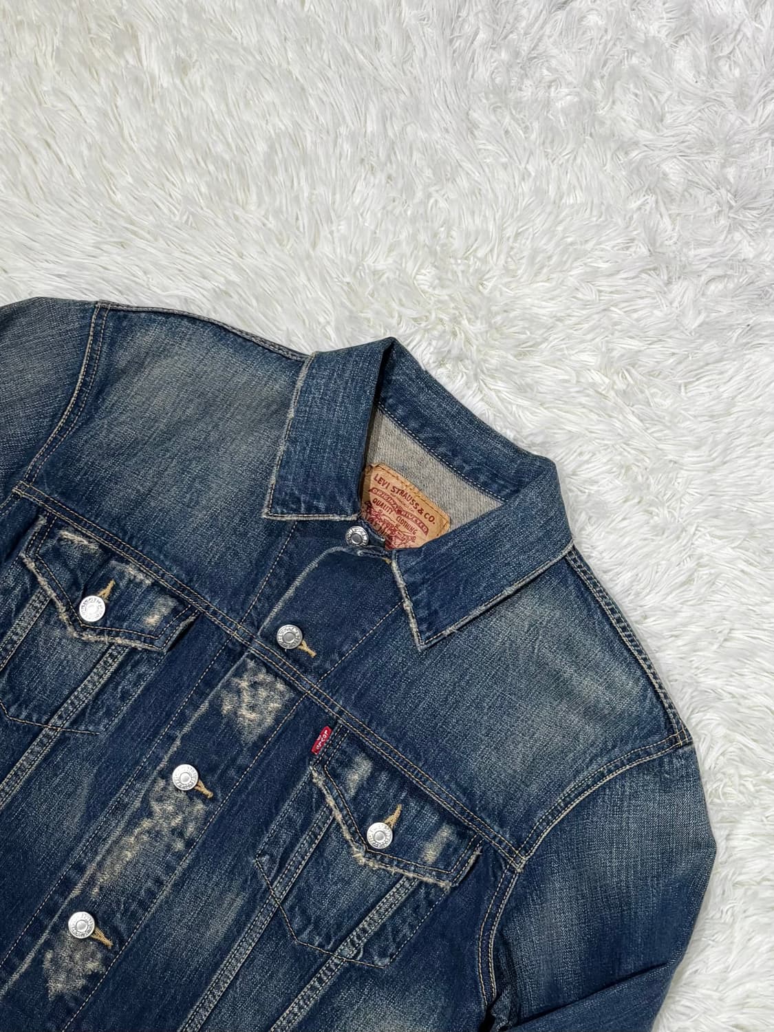 리바이스 데님 워싱 청자켓 상품이미지4