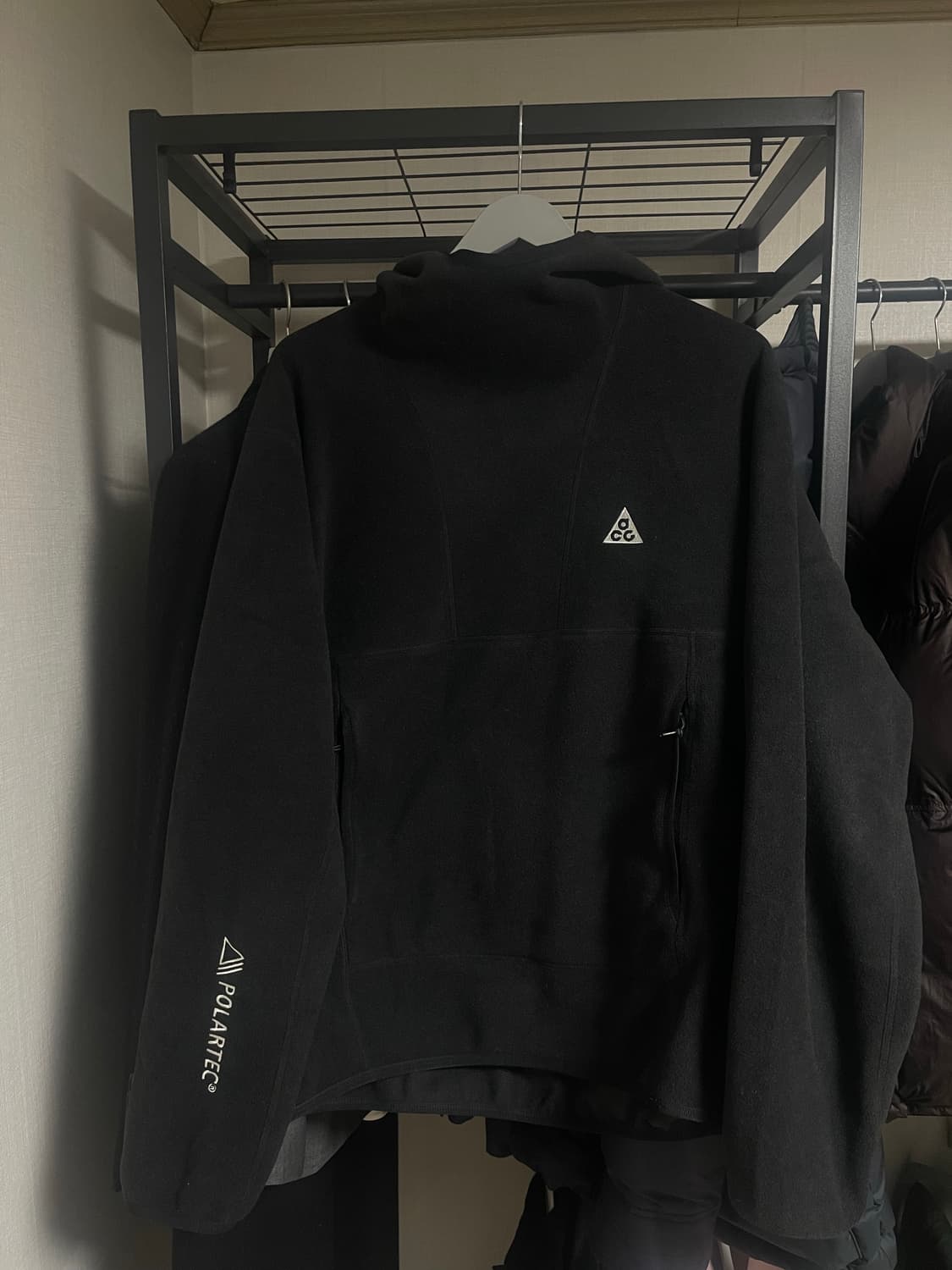 나이키 ACG 폴라텍 울프 트리 풀오버 후드 블랙L 상품이미지1