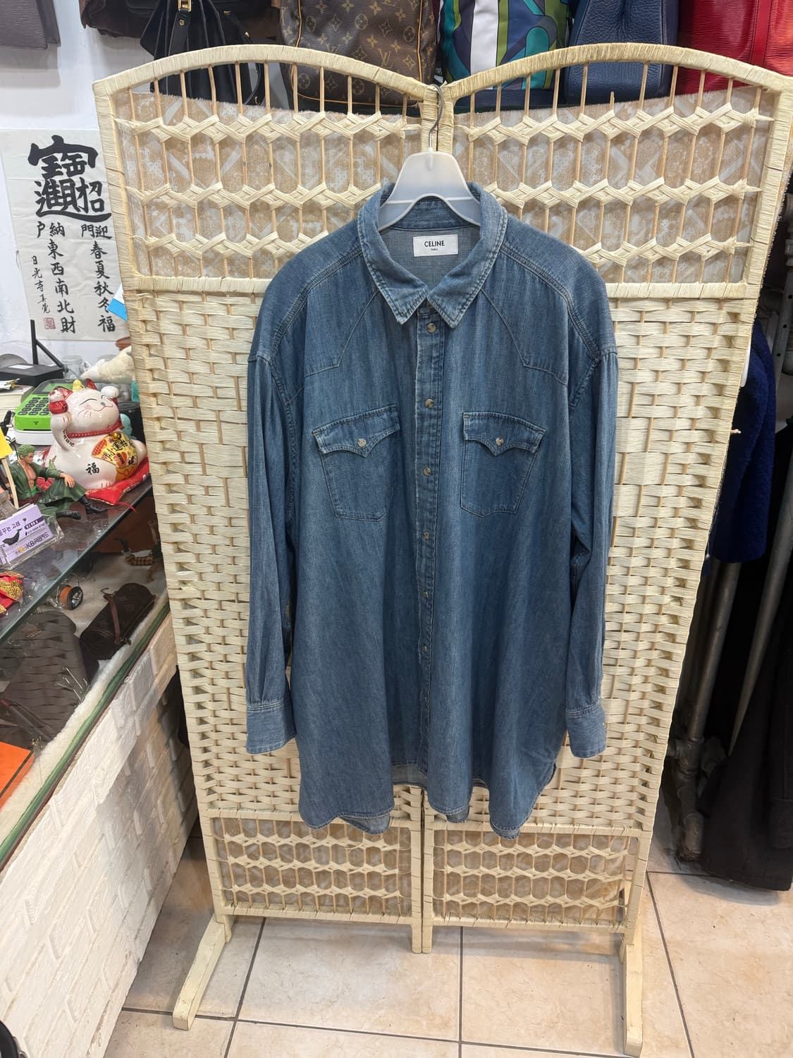 105/22ss 정품 셀린느 롱 데님셔츠 팝니다 상품이미지1