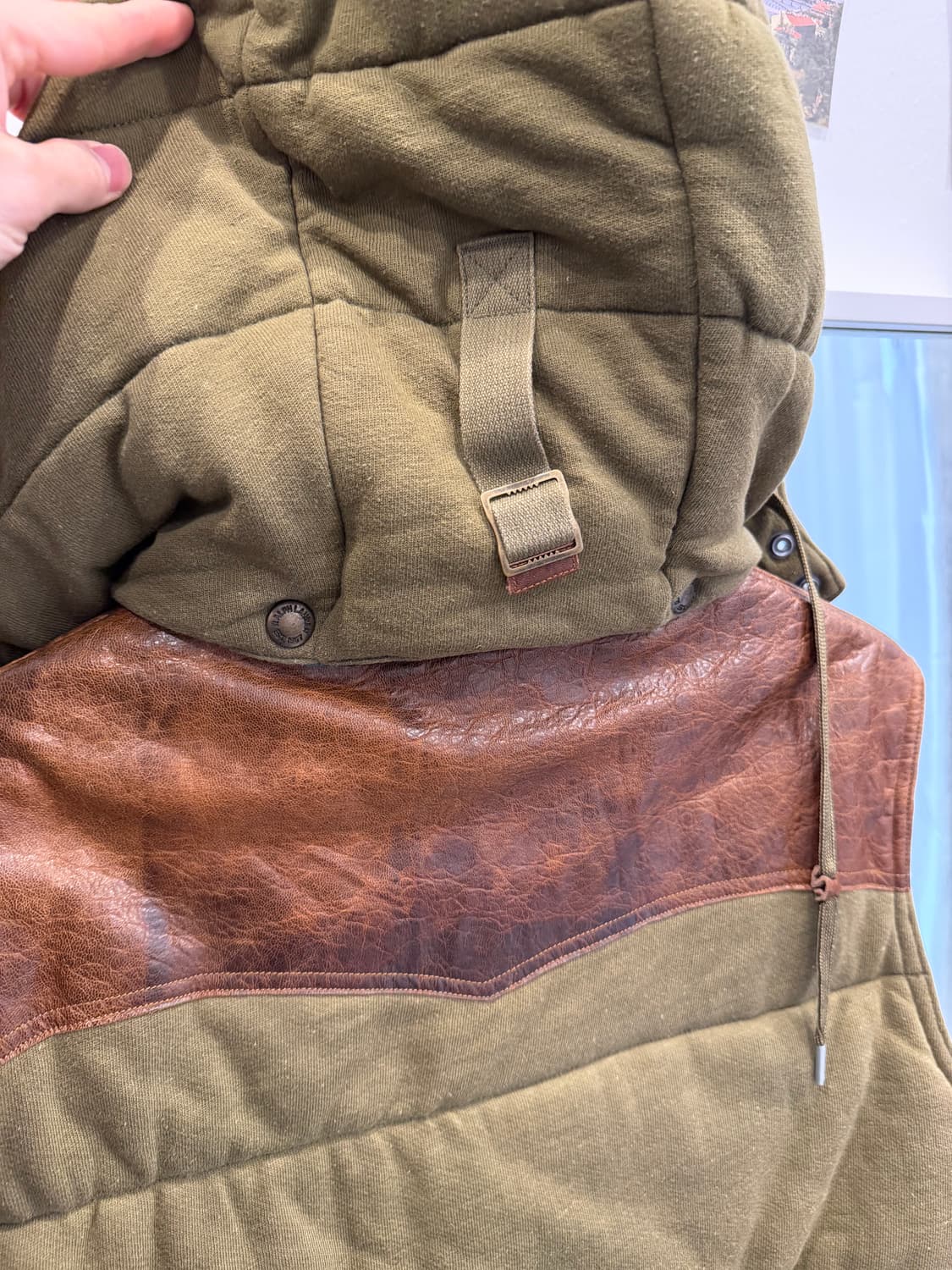 Polo ralph lauren 폴로 랄프로렌 레더 요크 후드 베스트 상품이미지7