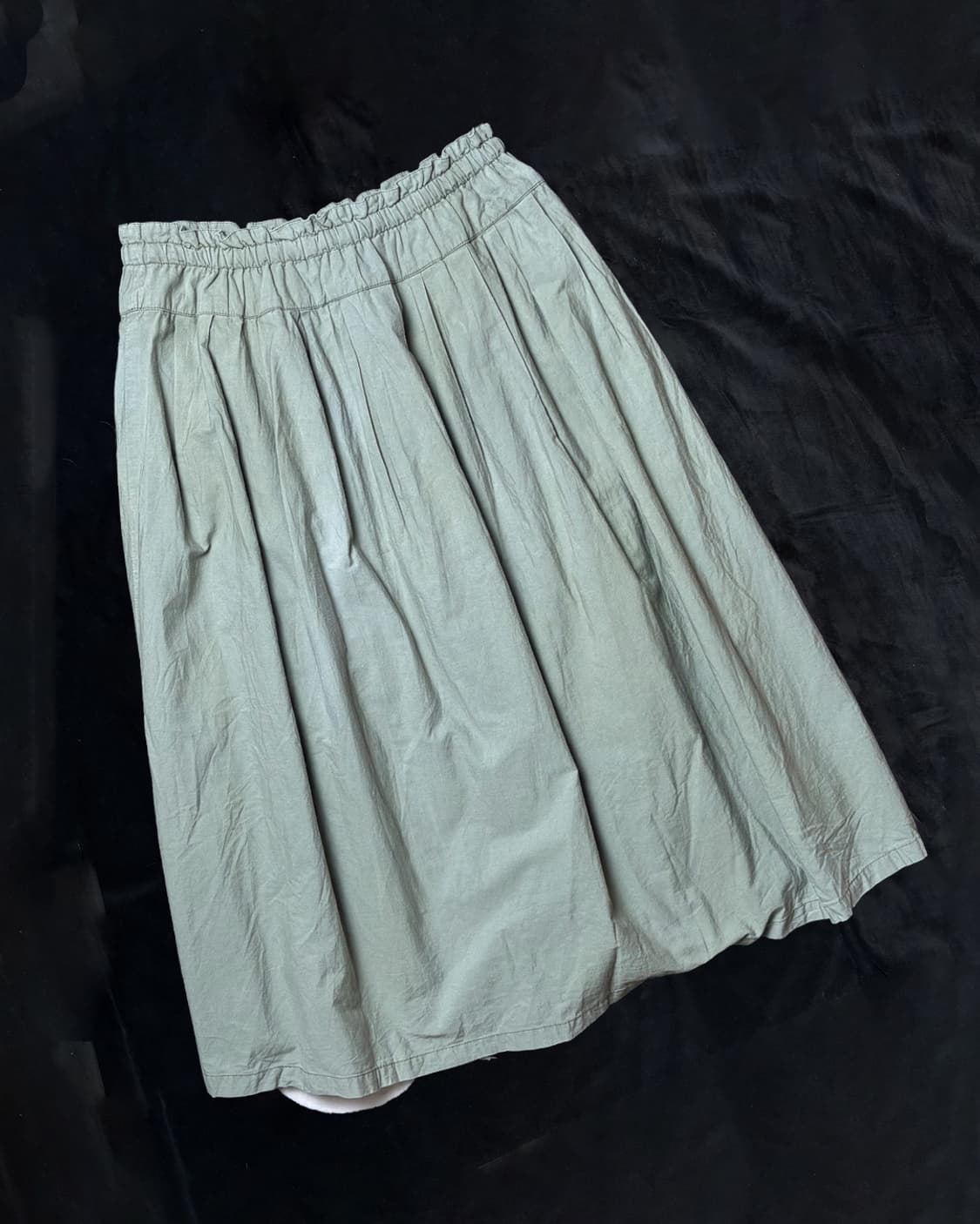 일본빈티지 YARRA  카키 롱스커트 상품이미지2