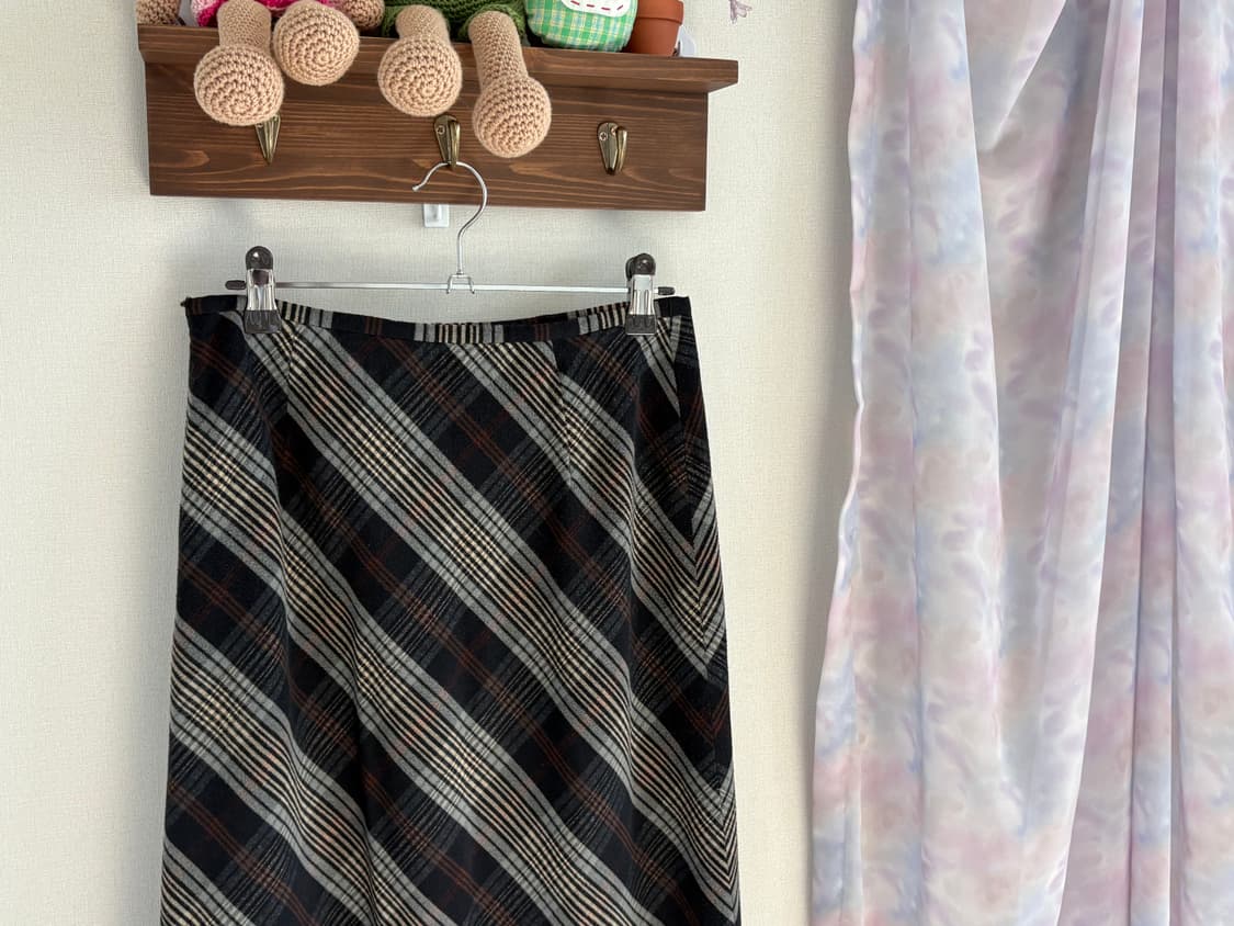 체크 스커트 상품이미지2