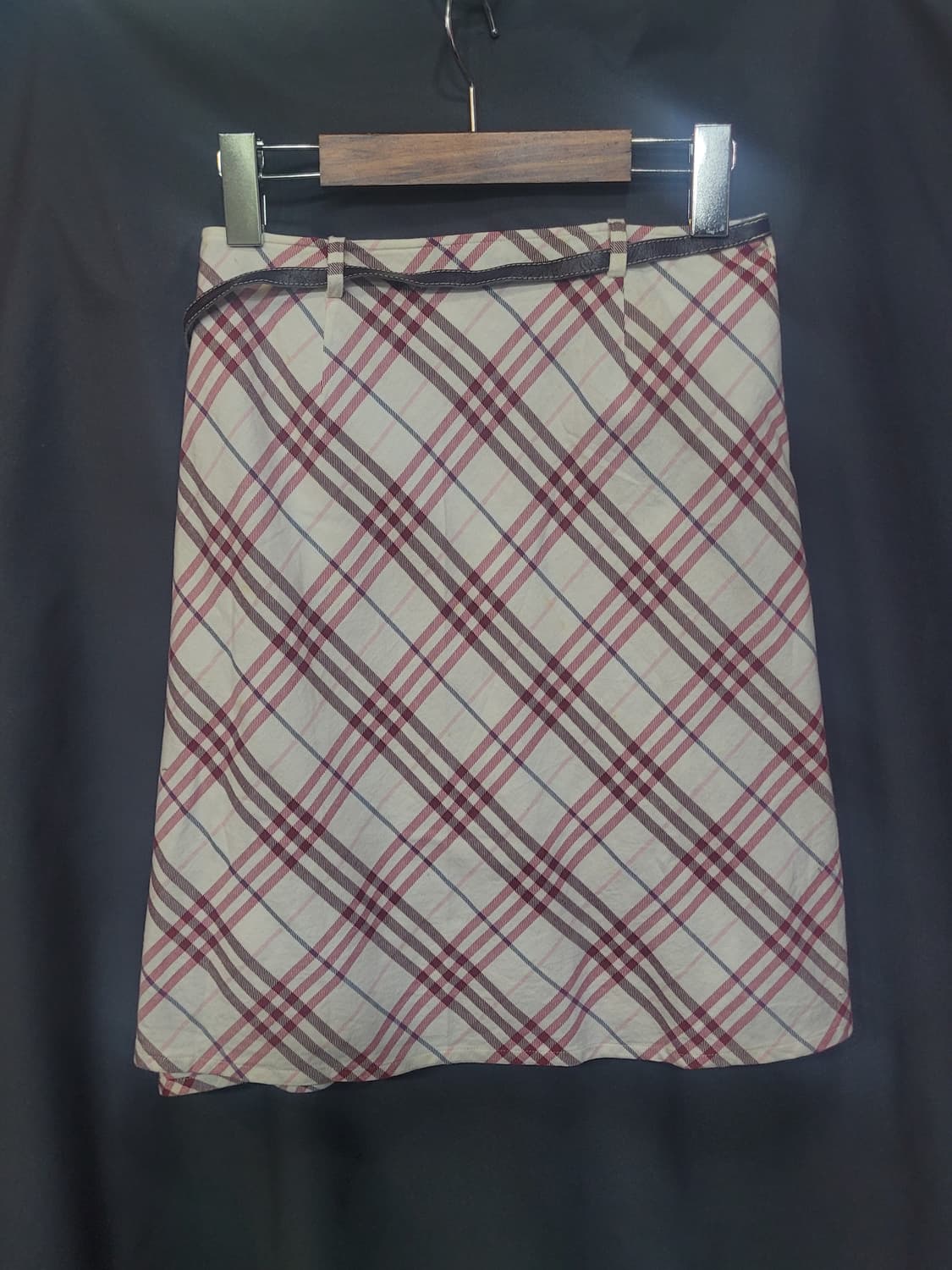 Burberry 버버리 빈티지 체크 벨티드 스커트 상품이미지3