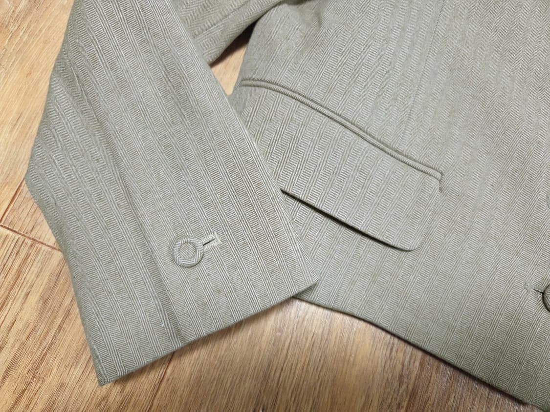 유네네(unene) 헤링본 크롭자켓 55-66 새상품 상품이미지9