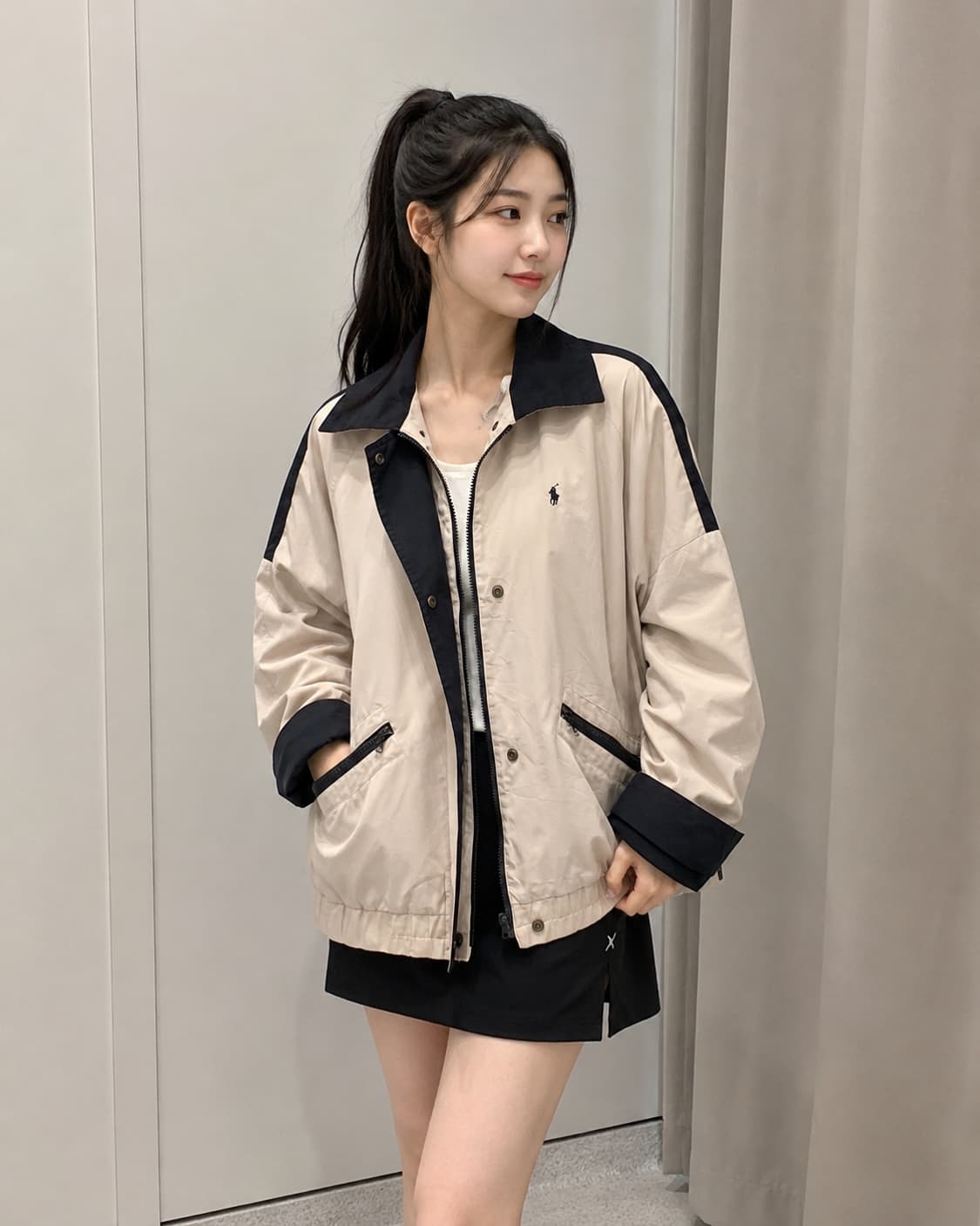 🤎 폴로 USA 코튼 윈드자켓 베이지 XL 상품이미지1