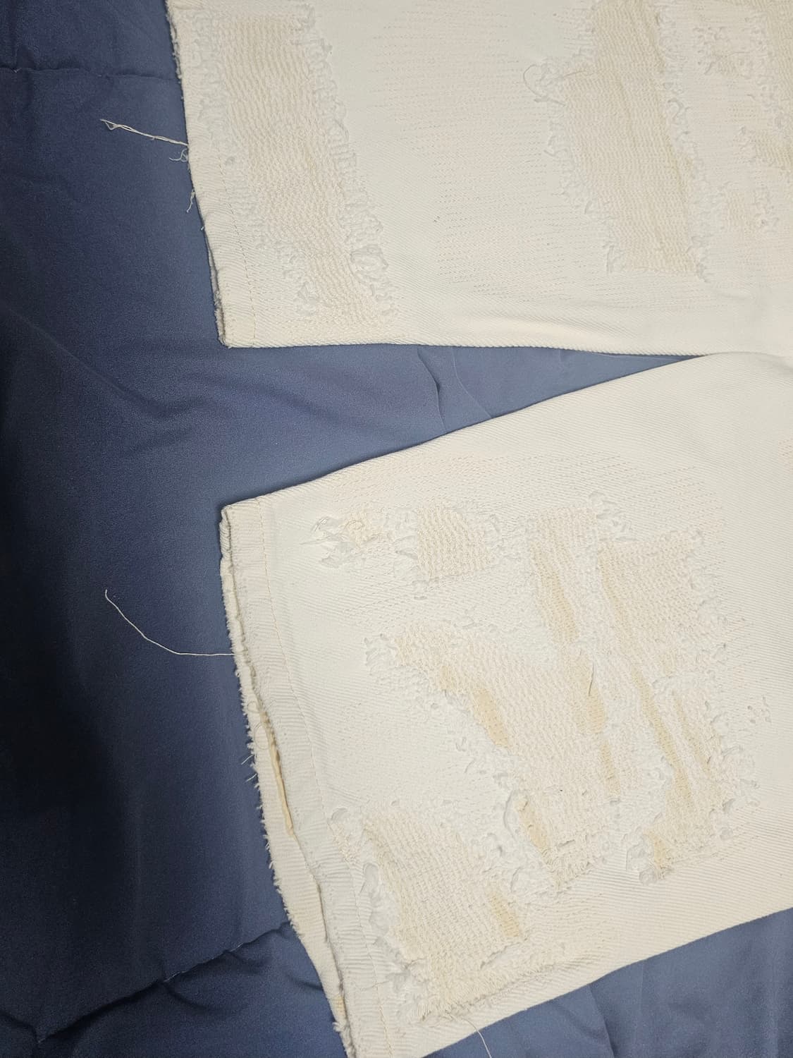 페이탈리즘 | 디스트로이드 스티치 데님 팬츠 | 크림 | 46사이즈 상품이미지3