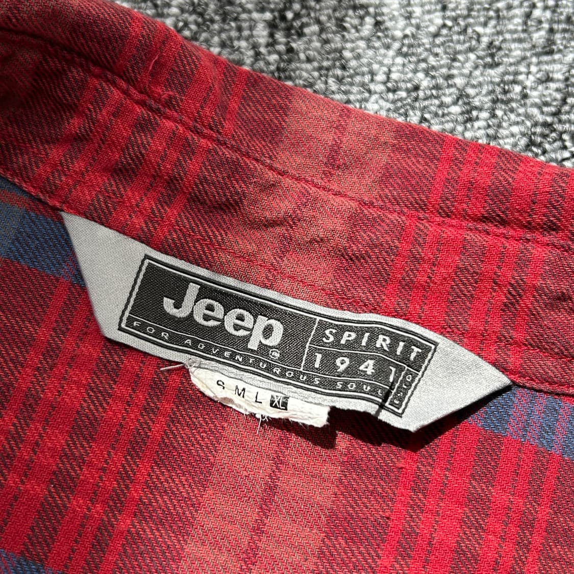 Jeep 버건디 패치로고 아메카지 셔츠 상품이미지7