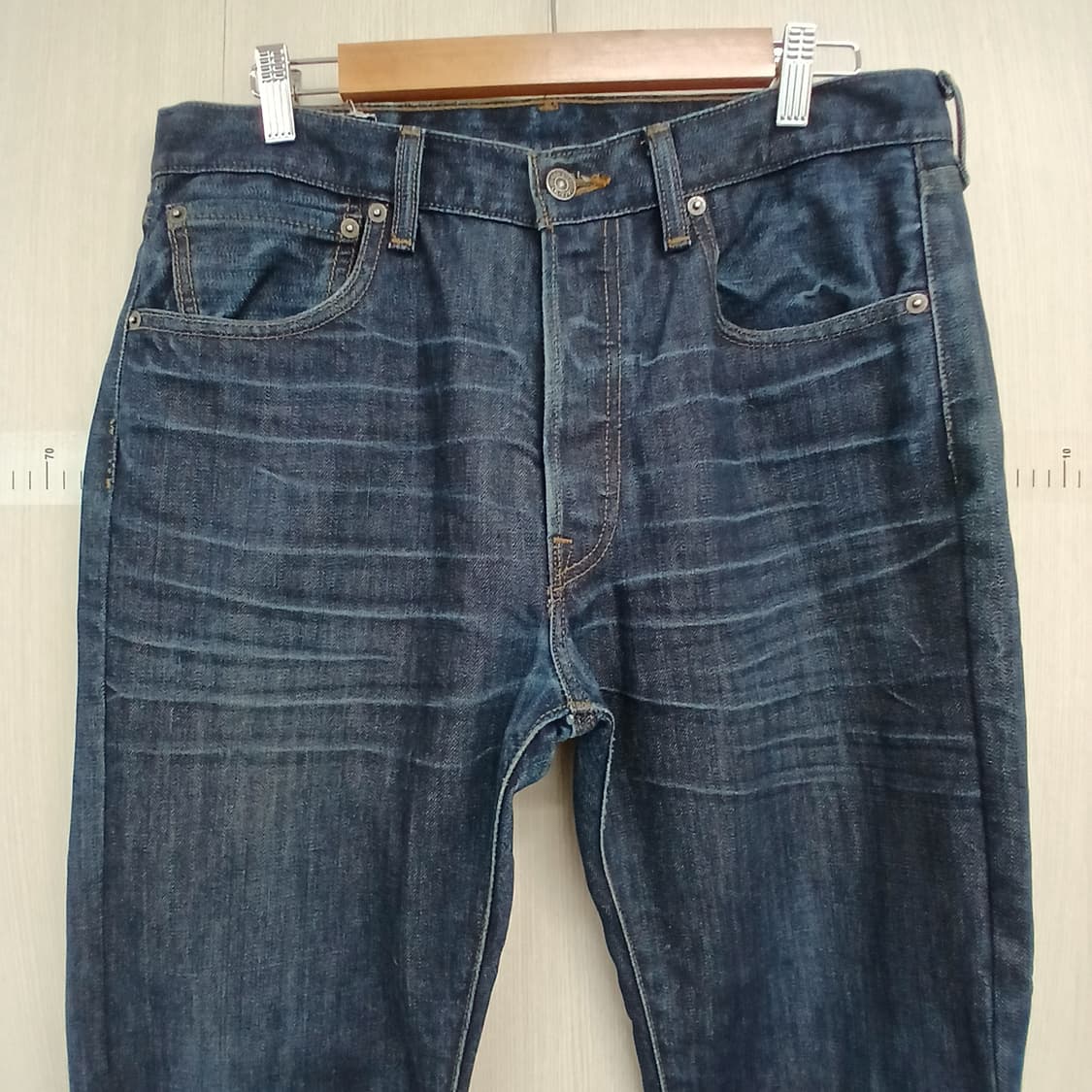 리바이스 501 진청 데님 청바지 상품이미지2